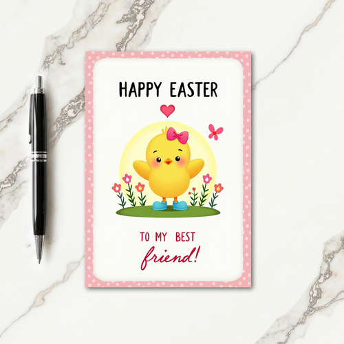 Polka Dot Spring Friend Card