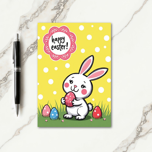 Polka Dot Spring Holiday Card