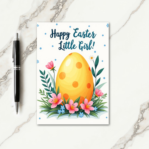 Polka Dot Spring Ovoid Card