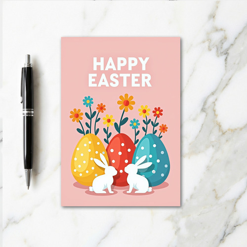 Polka Dot Spring Ovoids Card