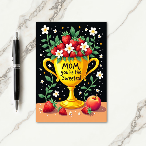 Polka Dot Sweetest Mom Card