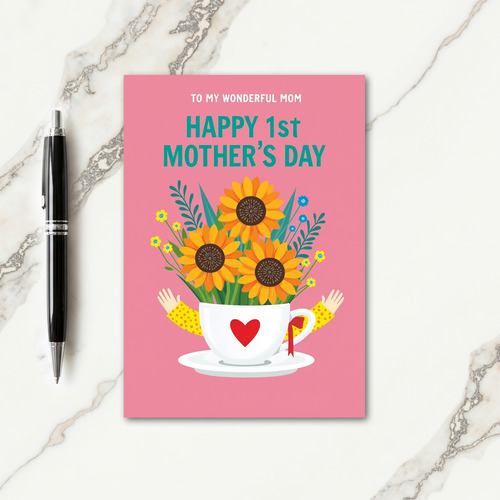 Polka Dot Teacup Card