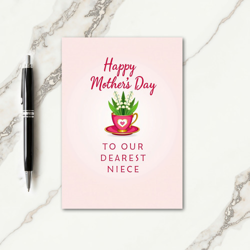 Polka Dot Teacup Love Card