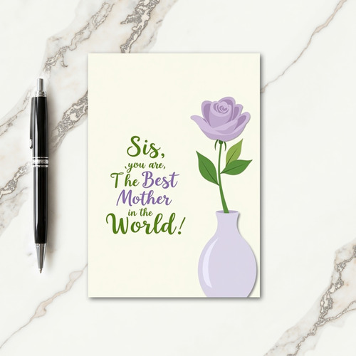 Polka Dot Thanks Mom Card