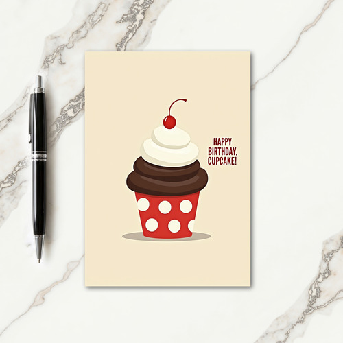Polka Dot Treat Birthday Card