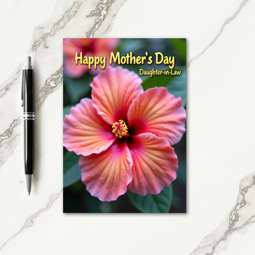 Polka Dot Tropical Bloom Note Card