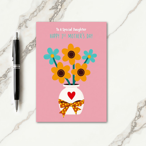 Polka Dot Vase Occasion Card