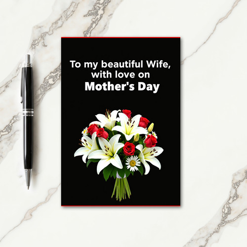 Polka Dot Wife Mothers Day Card