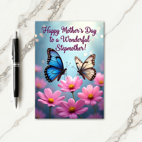 Polka Dot Wings Stepmothers Day Card