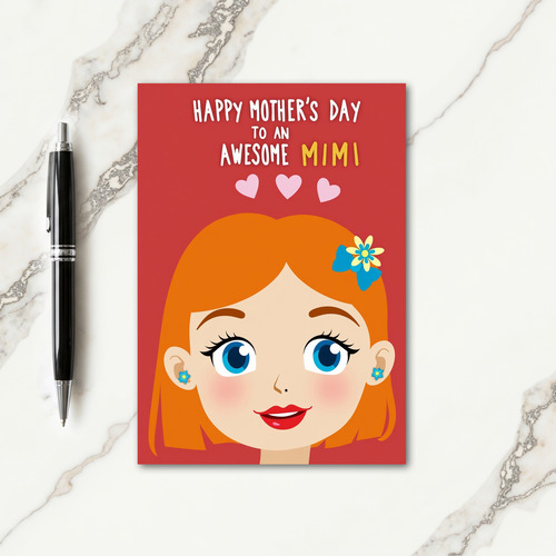 Polka Dot Womans Loving Card