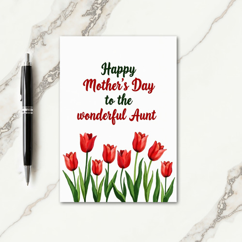 Polka Dot Wonderful Aunts Day Card