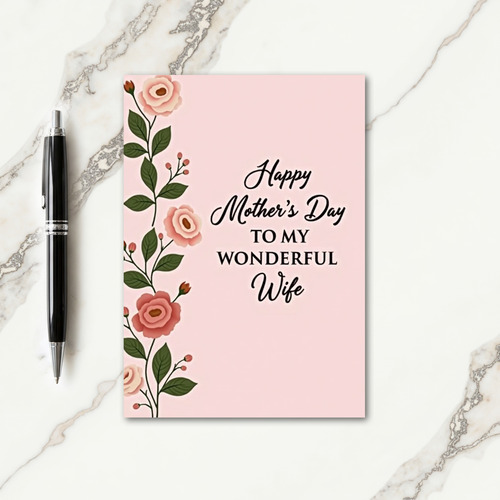 Polka Dot Wonderful Wife Card