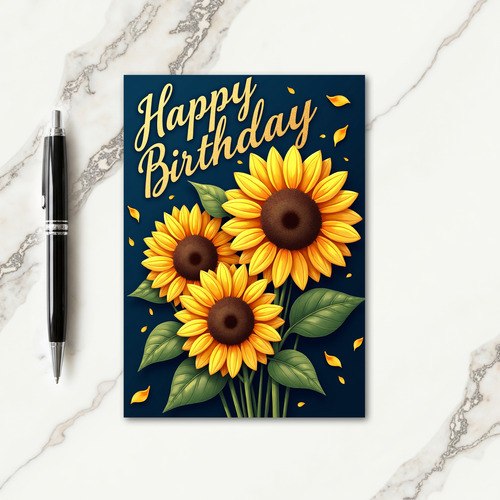 Polka Dot Yellow Bloom Card