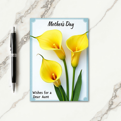 Polka Dot Yellow Blossom Card