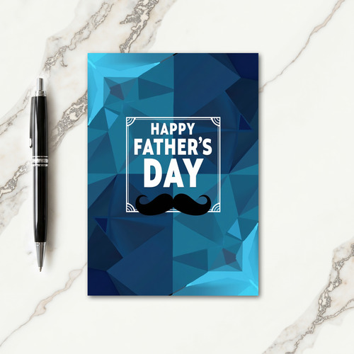 Polygonal Fathers Day Card