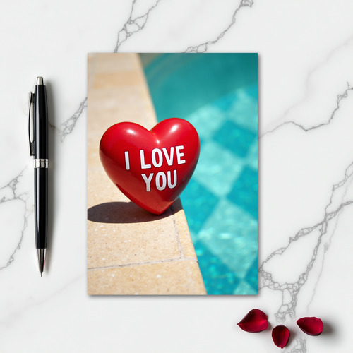 Poolside Love You Card