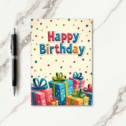 Pop Art Birthday Wishes Card