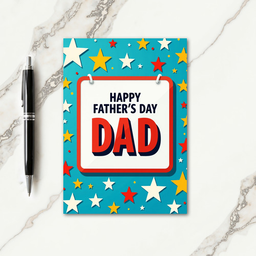 Pop Art Fathers Day Card