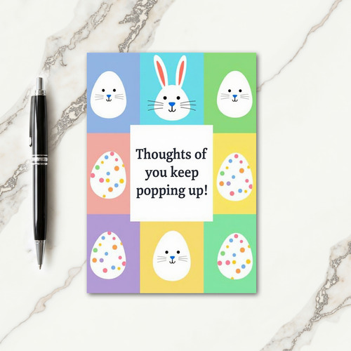 Popping Up Thoughts Greeting Card