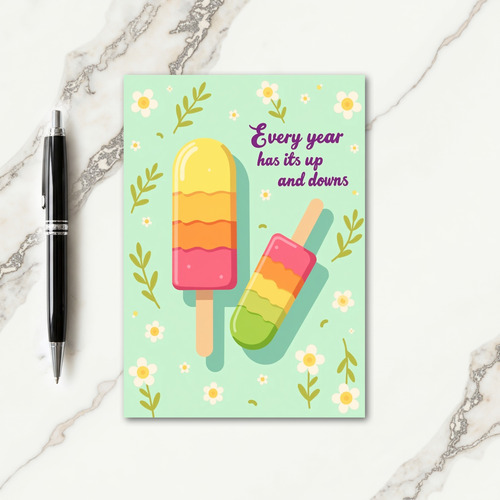 Popsicle Birthday Card