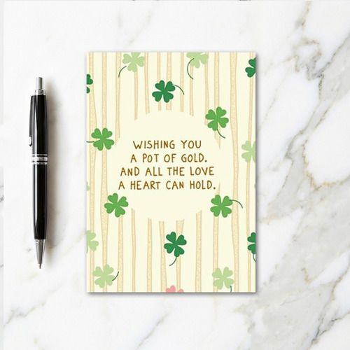 Pot Of Gold Love Filled Card