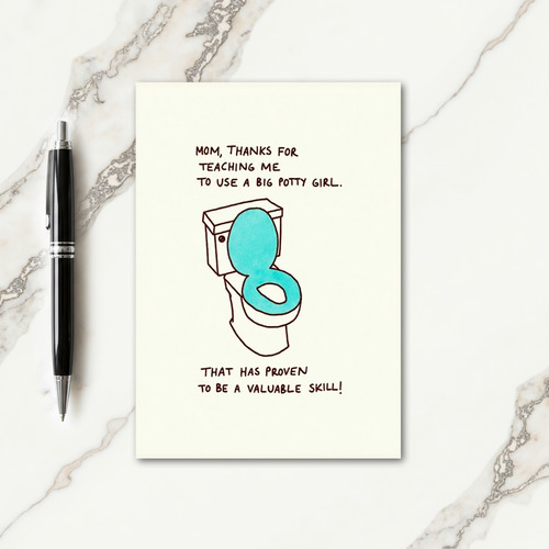 Potty Training Mothers Day Card