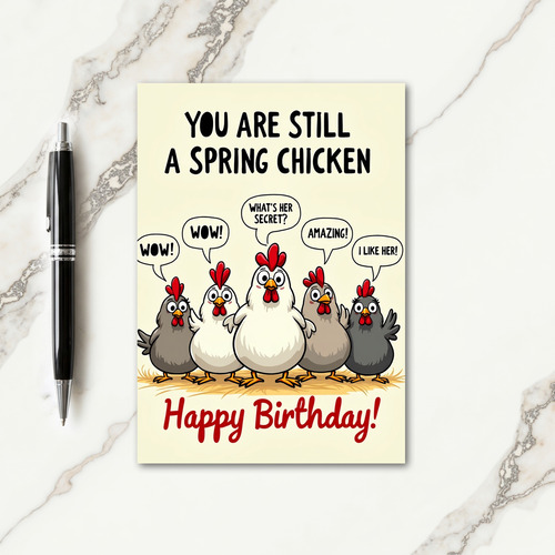 Poultry Pals Birthday Card