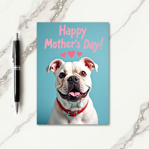 Powder Blue Bulldog Card