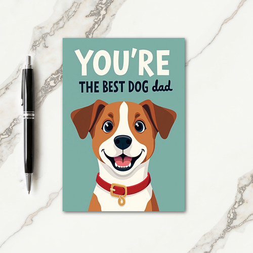 Precious Dog Dad Day Card