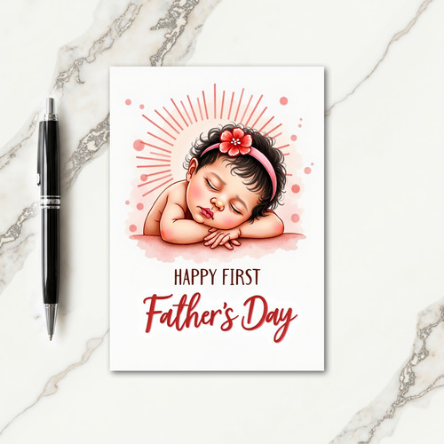 Precious Fathers Day Infant Card