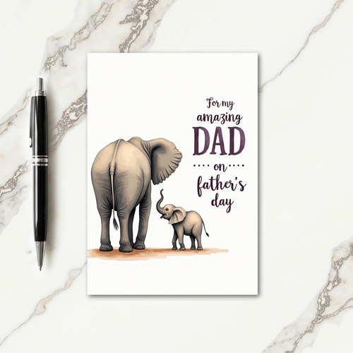 Precious Fathers Day Photo Card