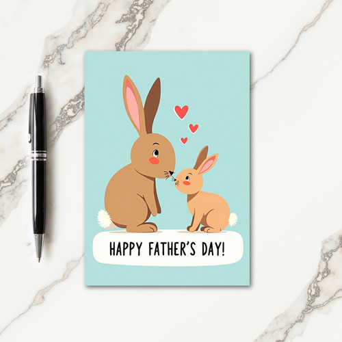 Precious Fathers Day Pose Card