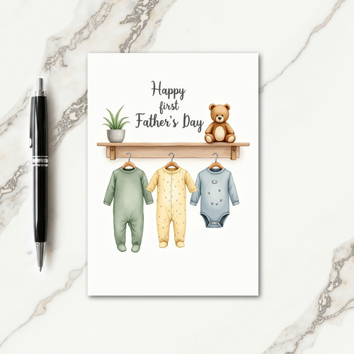Precious Fathers Day Scene Card