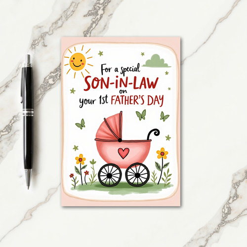 Precious Fathers Day Sun Card