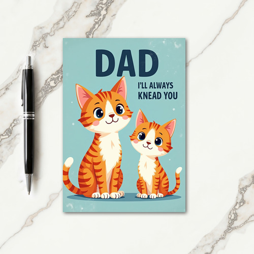 Precious Feline Fathers Day Card