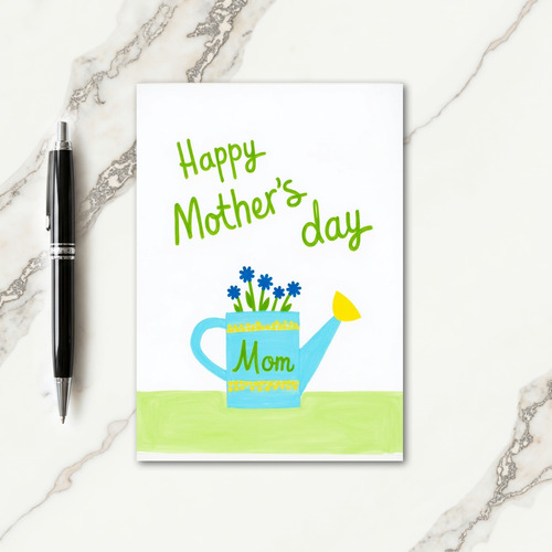 Precious Mom Watering Can Card