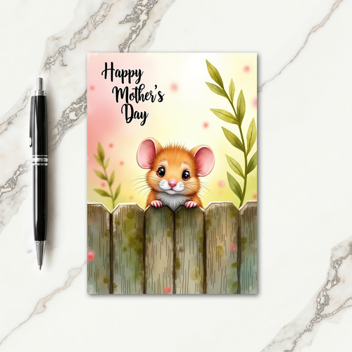 Precious Mothers Day Fence Card