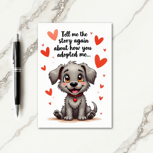 Precious Pup Fathers Day Card