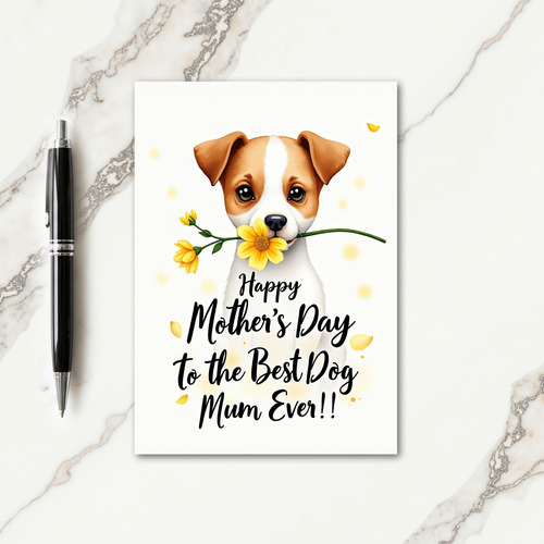 Precious Pup Mothers Day Card