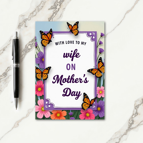 Precious Wife Mothers Card