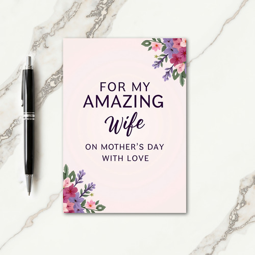 Precious Wife Mothers Day Card