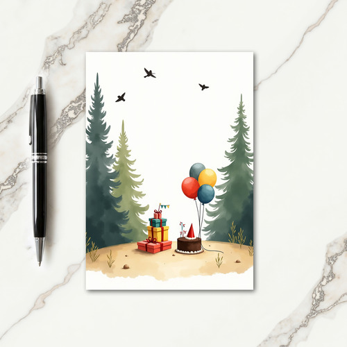 Presents Stack Birthday Card