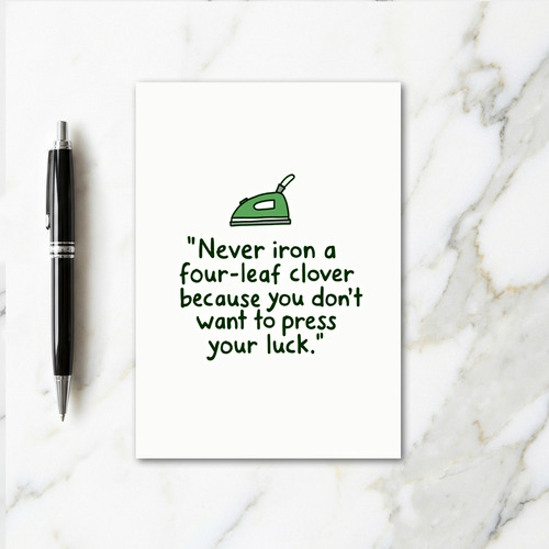 Press Your Luck Clover Card