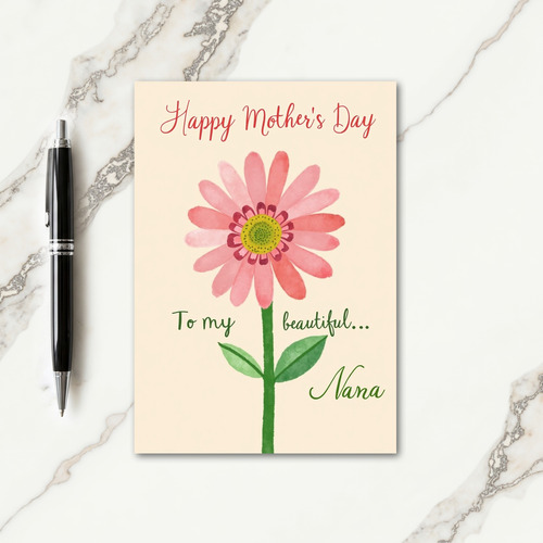 Pretty Mothers Day Design Card