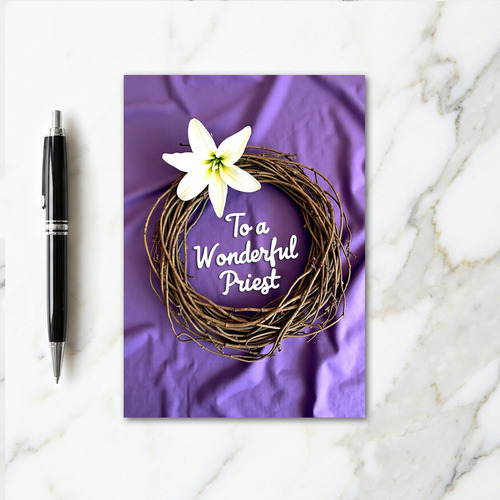 Priest Wonderful Thoughts Card