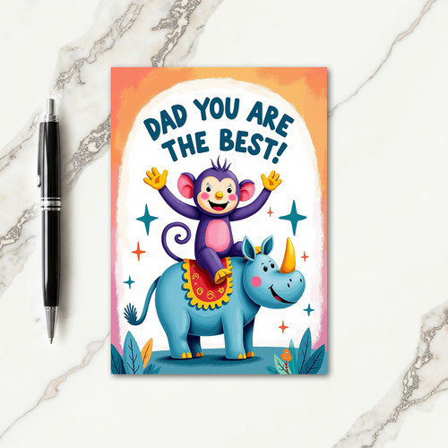 Primate Fathers Day Ride Card