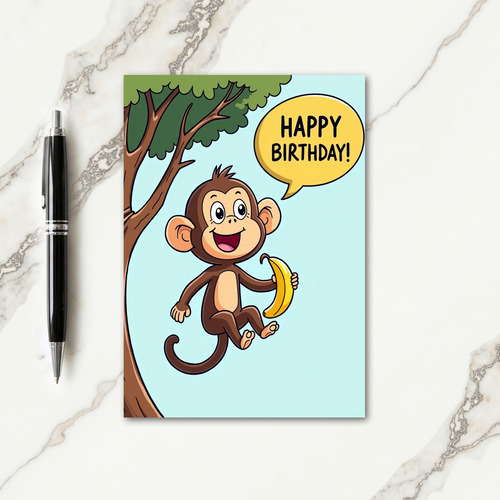 Primate Sweet Birthday Card