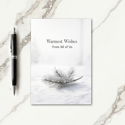 Printable Christmas Card For Boss Card