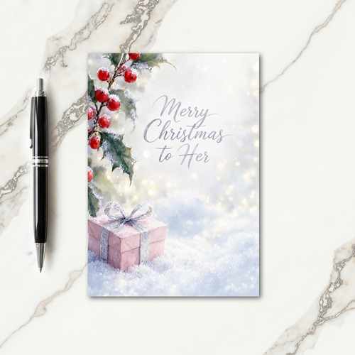 Printable Christmas Cards For Her Card