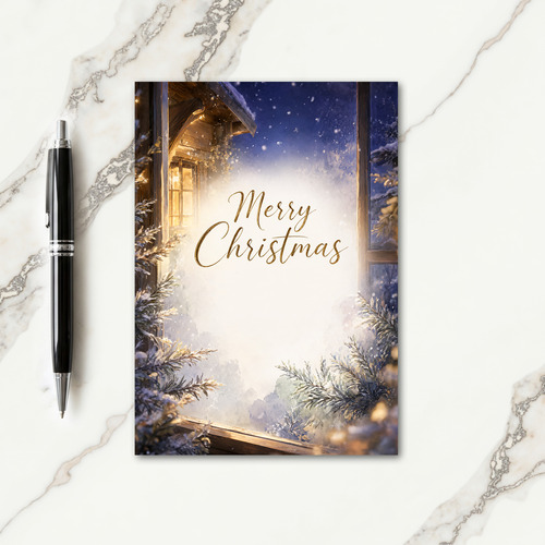 Printable Christmas Photo Card Templates Card
